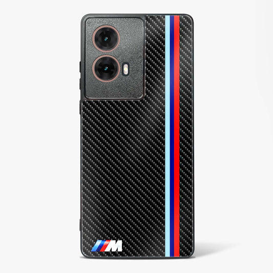 Cool Racing Stripes Glass Phone Case-Moto G85 5G
