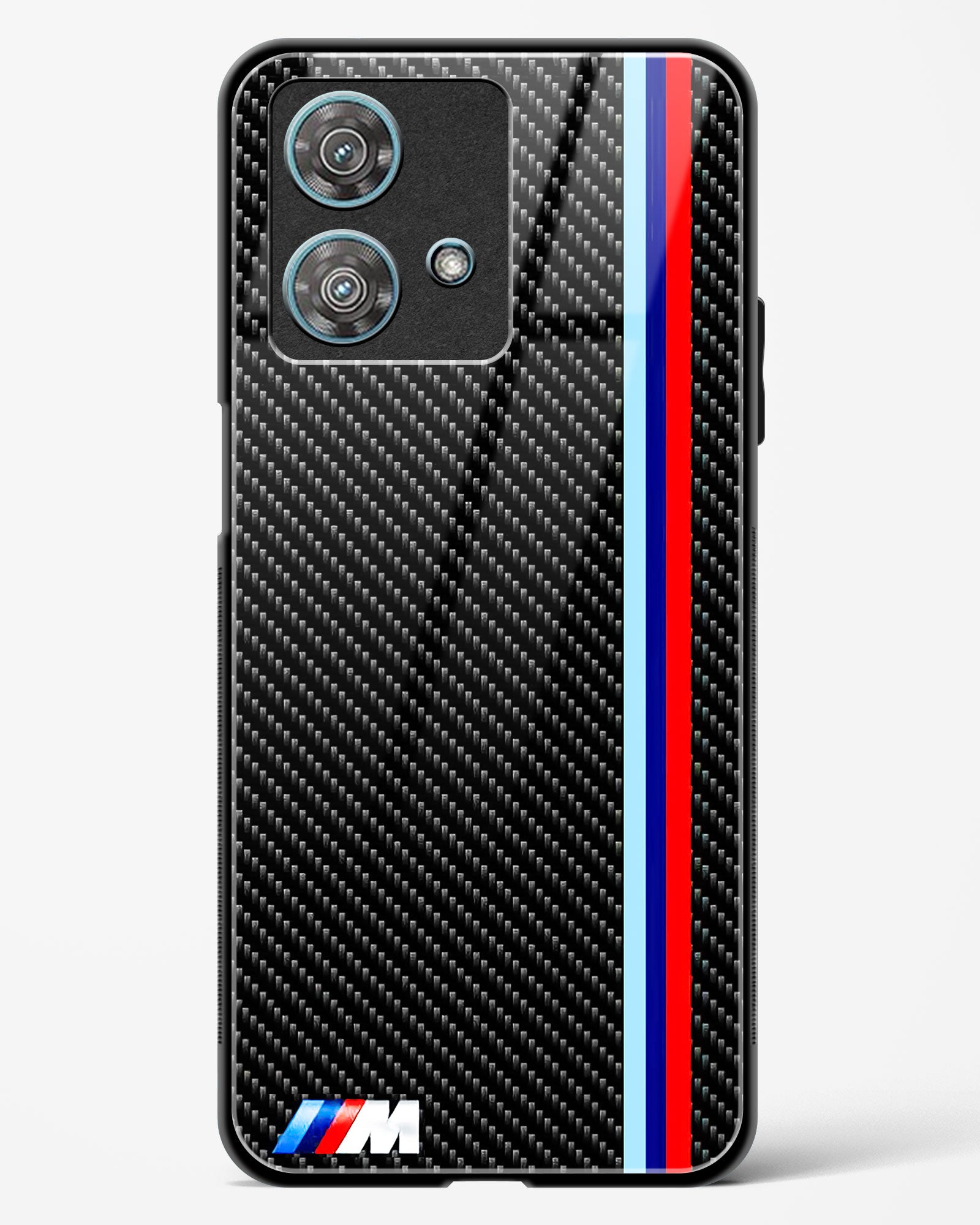 Cool Racing Stripes Glass Phone Case-Motorola Edge 40 Neo