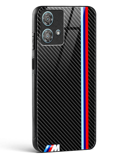 Cool Racing Stripes Glass Phone Case-Motorola Edge 40 Neo