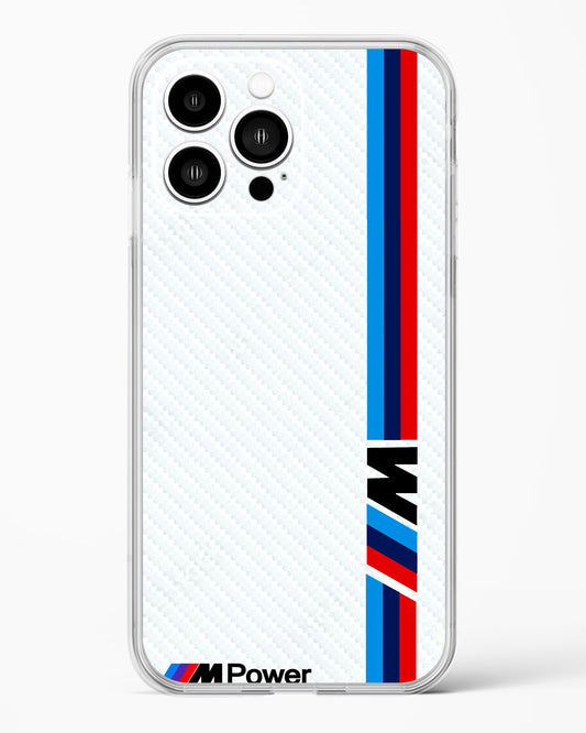 Cool Racing White Power Clear Silicone Case