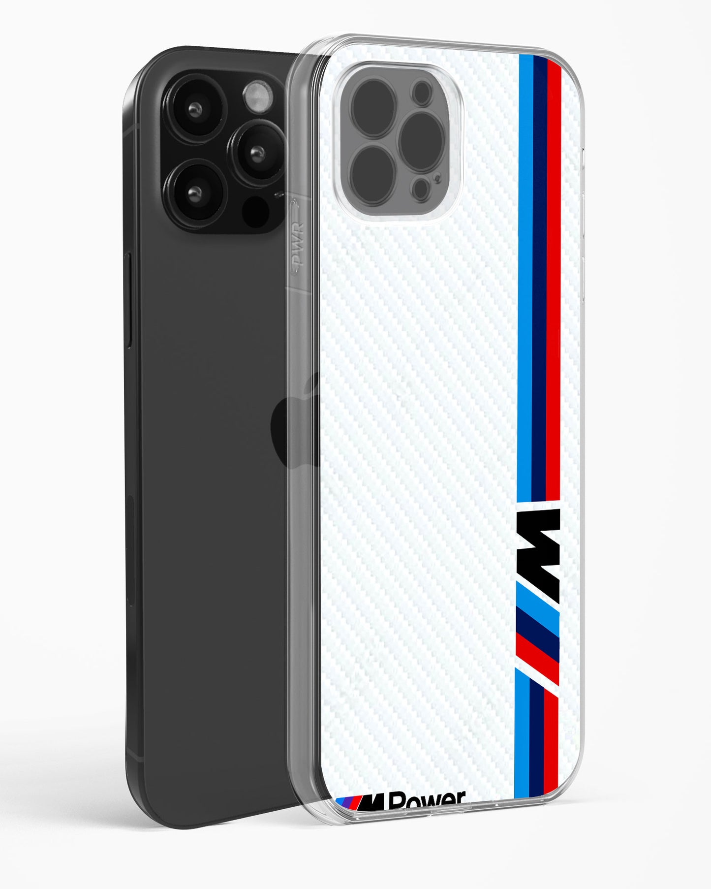 Cool Racing White Power Clear Silicone Case