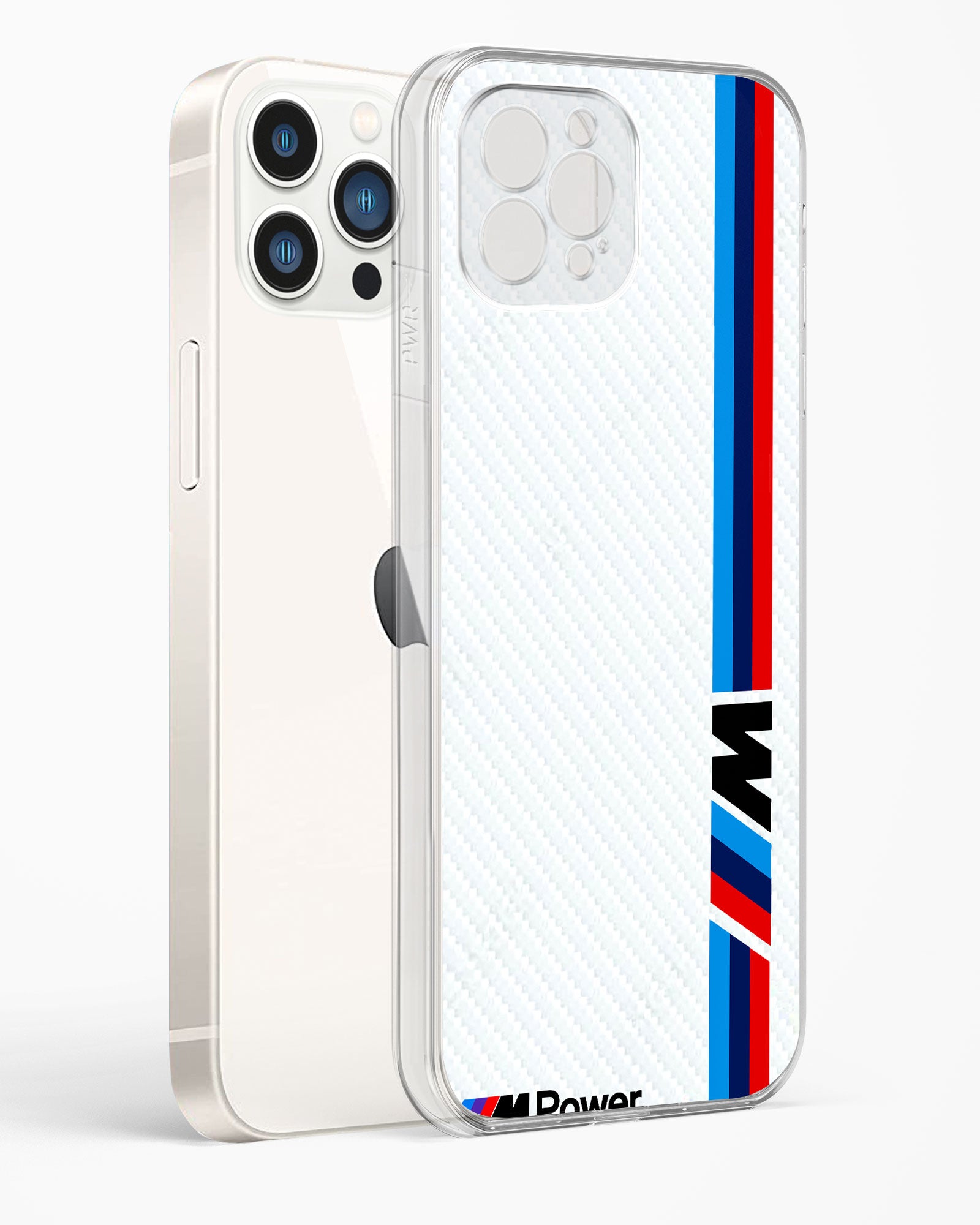 Cool Racing White Power Clear Silicone Case
