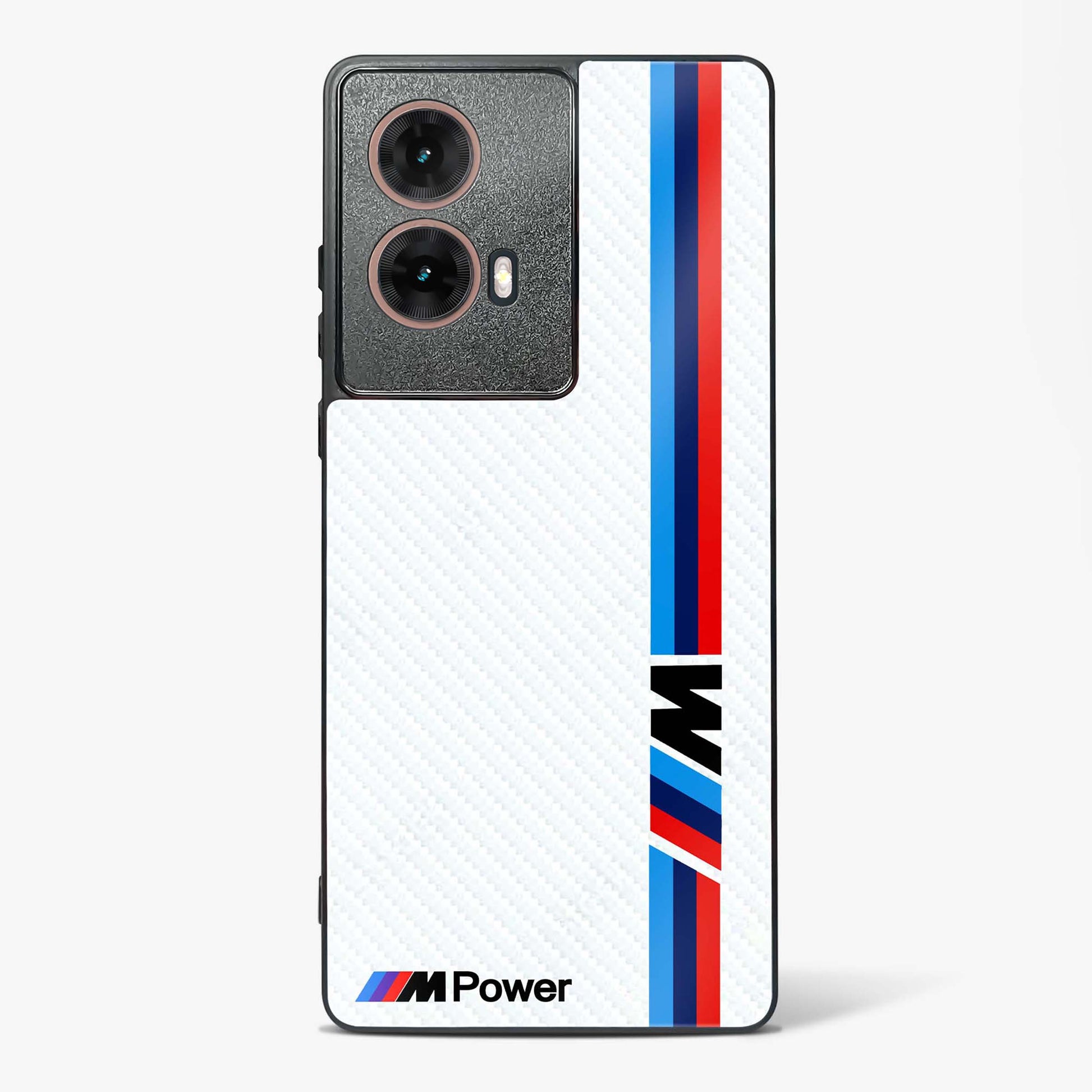 Cool Racing White Power Glass Phone Case-Moto G85 5G