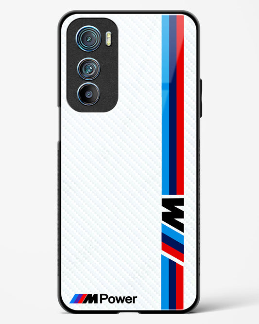 Cool Racing White Power Glass Phone Case-Motorola Edge 30