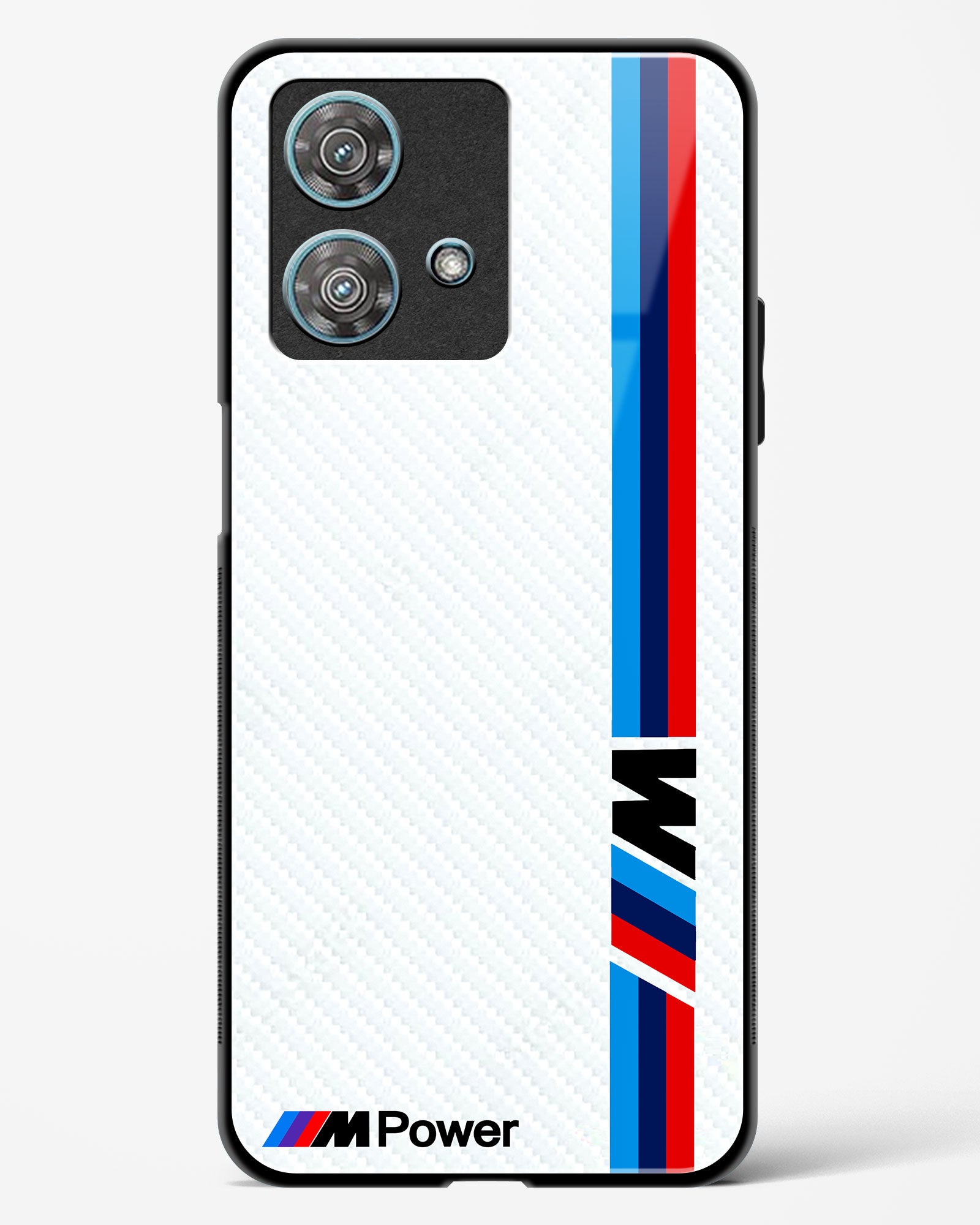 Cool Racing White Power Glass Phone Case-Motorola Edge 40 Neo