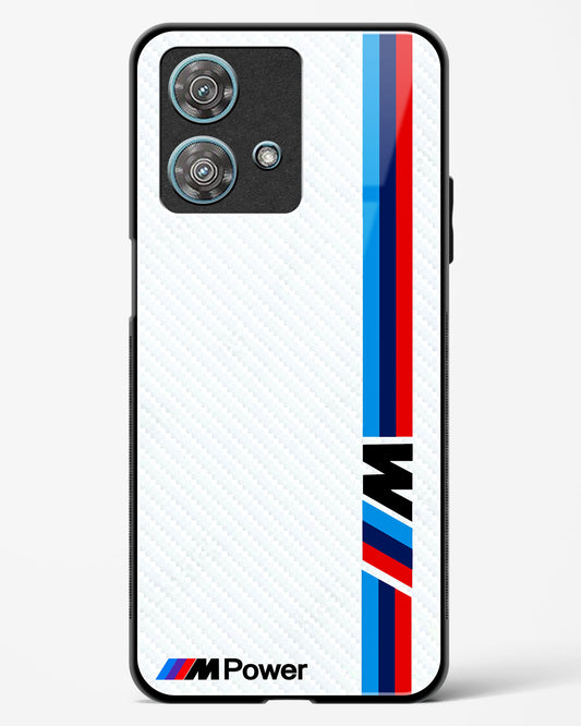Cool Racing White Power Glass Phone Case-Motorola Edge 40 Neo