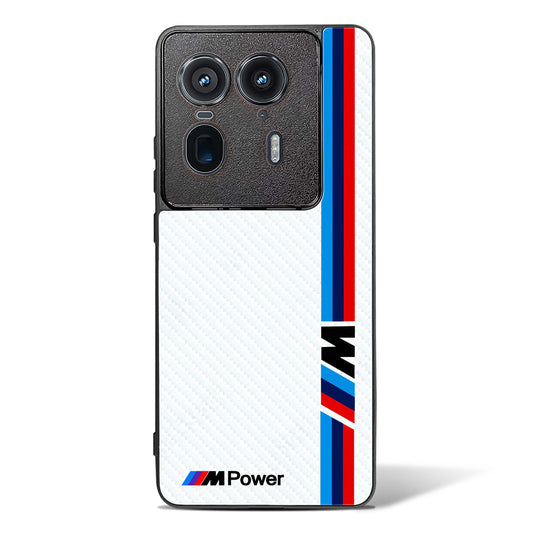 Cool Racing White Power Glass Phone Case-Motorola Edge 50 Ultra