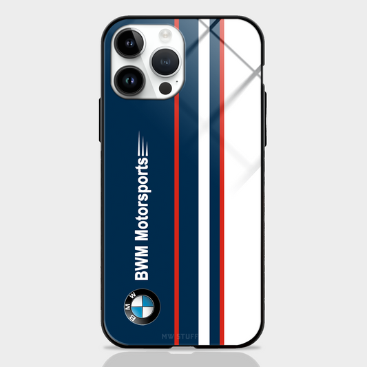 Cool Racing Stripes Motor Sports Glass Case -  - MW Stuffs - 