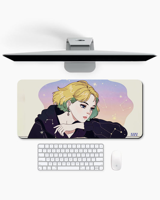 Cosmic Contemplation Desk Mat