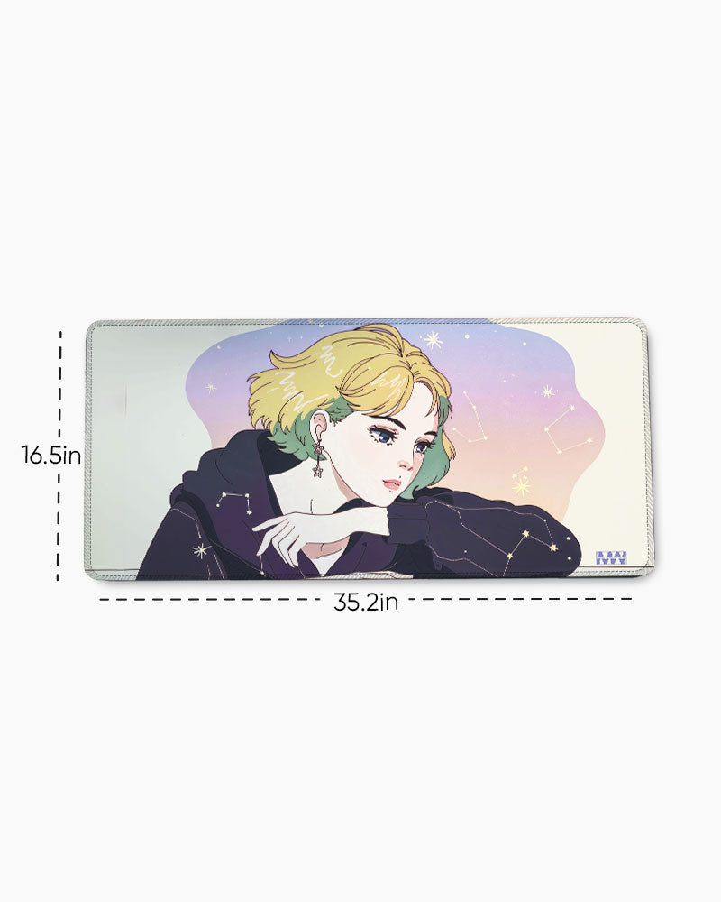 Cosmic Contemplation Desk Mat