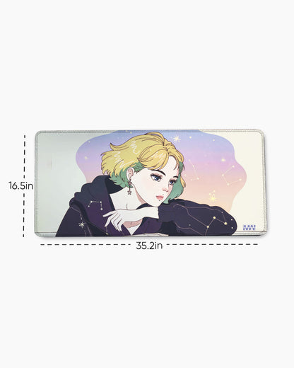 Cosmic Contemplation Desk Mat