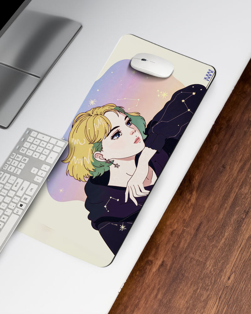 Cosmic Contemplation Desk Mat