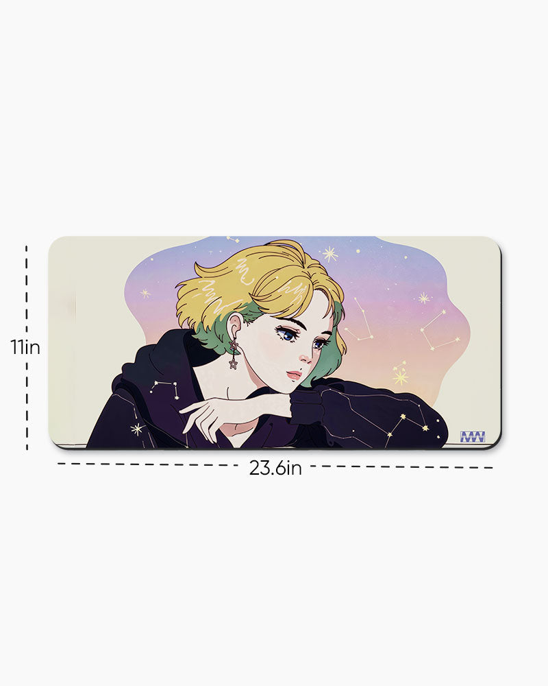 Cosmic Contemplation Desk Mat