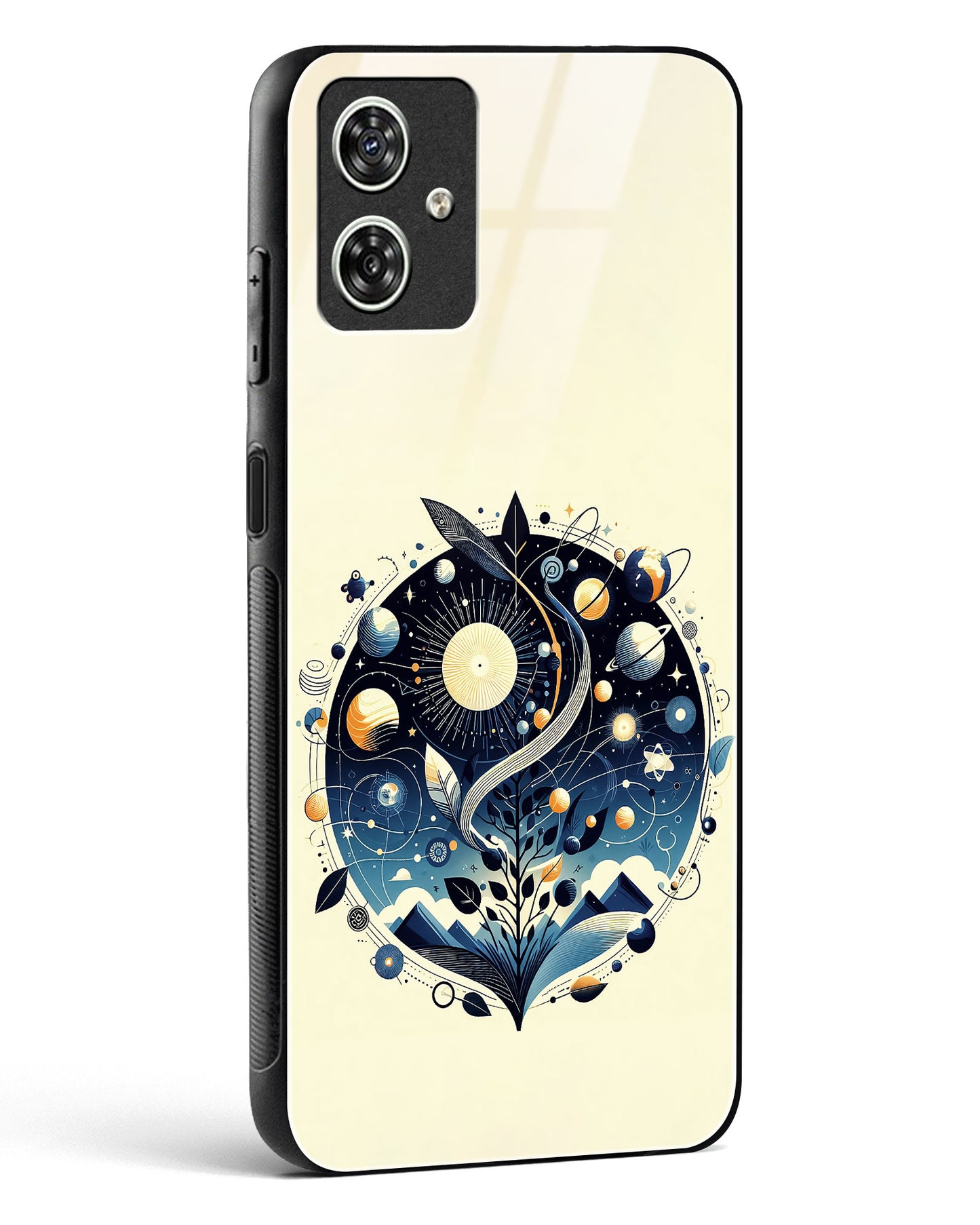 Cosmic Dreamer Glass Phone Case-Moto G54 5G