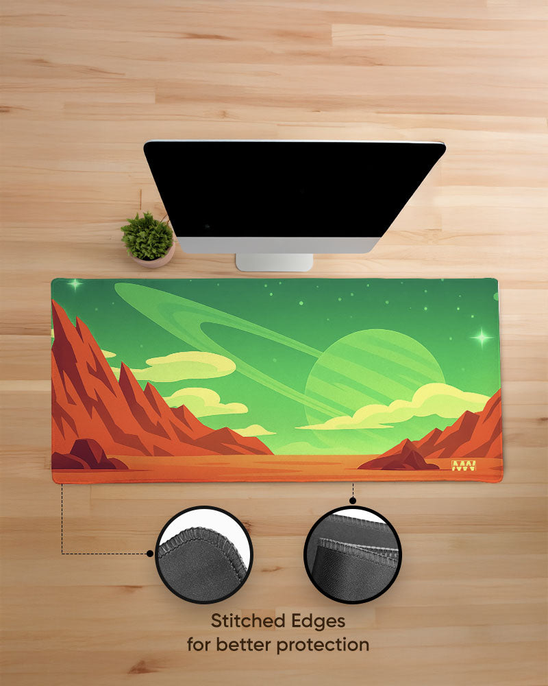 Cosmic Frontier Saturn's Realm Deskmat