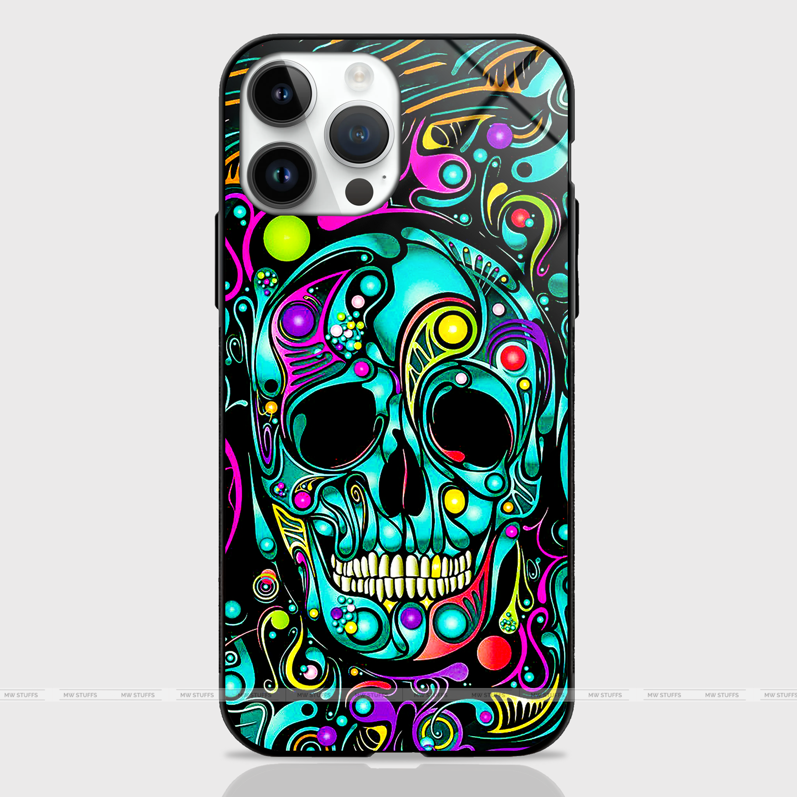 Cosmic Skull Art GLASS CASE -  - MW Stuffs - 
