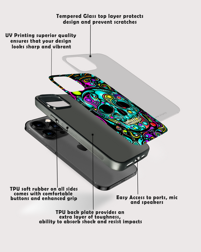 Cosmic Skull Art GLASS CASE -  - MW Stuffs - 