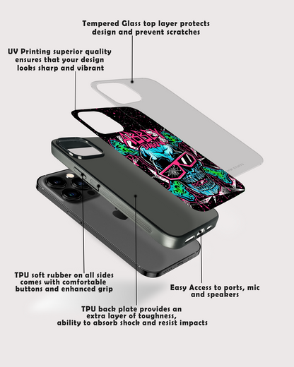 Cosmic Skull Art GLASS CASE -  - MW Stuffs - 