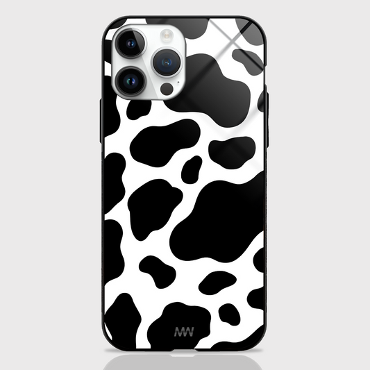 Cow-vered Pattern Premium Glass Case -  - MW Stuffs - 