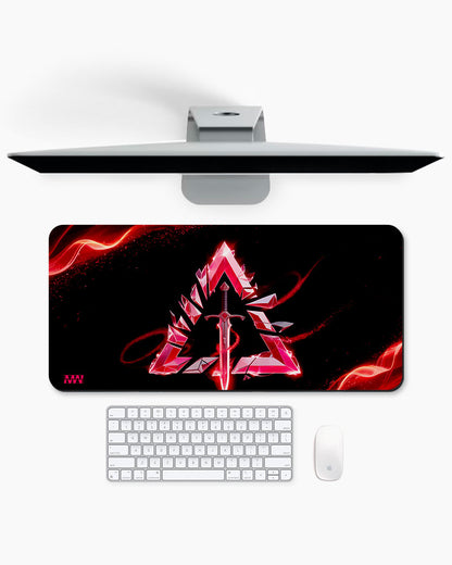 Crimson Edge The Warrior's Blade Desk Mat