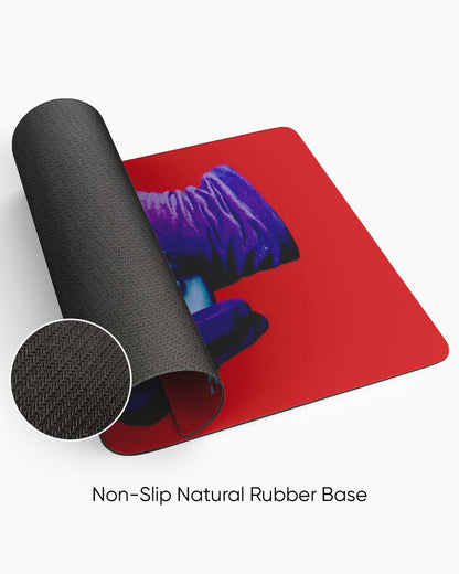 Crimson Grip Power in Purple Deskmat