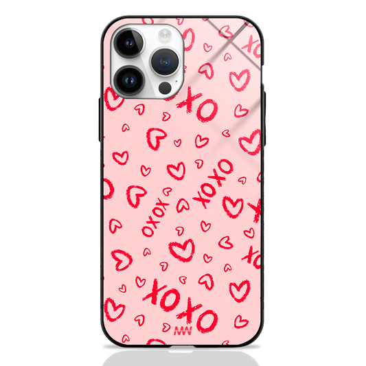 Cupid's Heart XOXO GLASS CASE -  - MW Stuffs - 