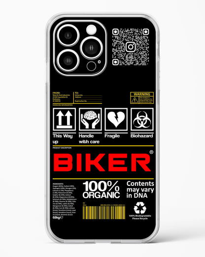 Custom QR Code Biker Clear Silicone Case