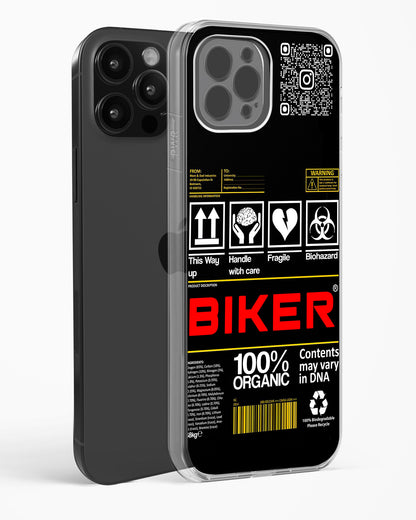 Custom QR Code Biker Clear Silicone Case