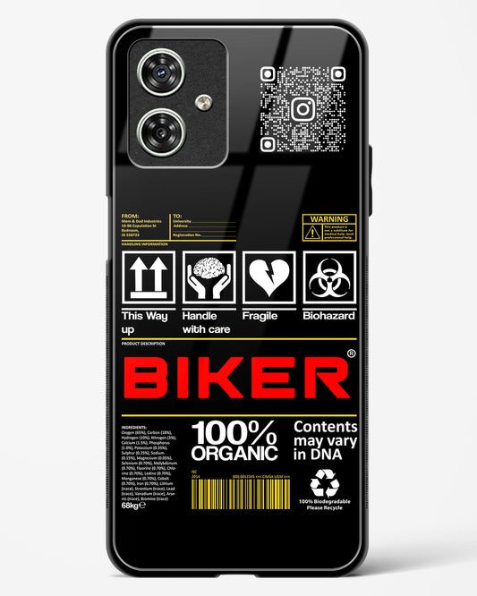 Custom QR Code Biker Glass Phone Case-Moto G54 5G