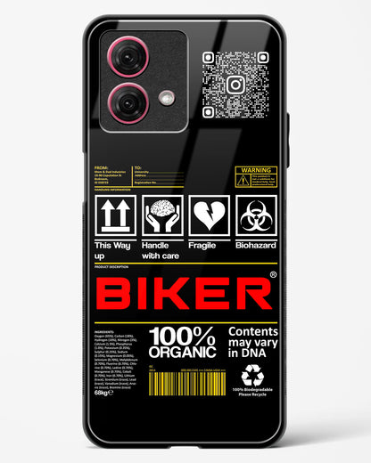 Custom QR Code Biker Glass Phone Case-Moto G84 5G