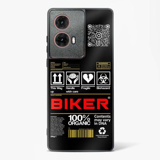 Custom QR Code Biker Glass Phone Case-Moto G85 5G