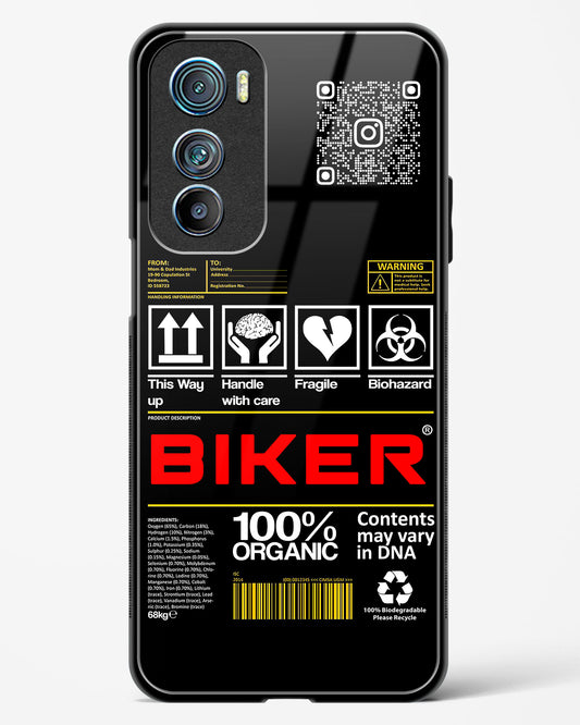 Custom QR Code Biker Glass Phone Case-Motorola Edge 30