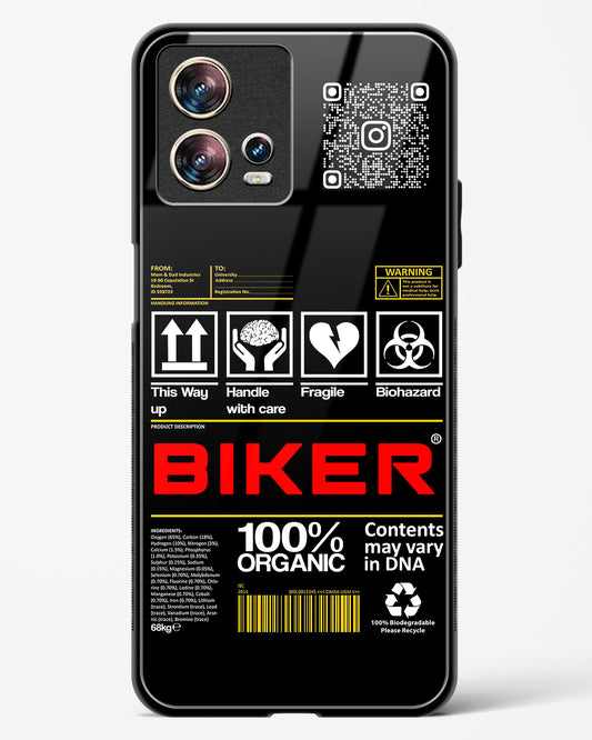 Custom QR Code Biker Glass Phone Case-Motorola Edge 30 Fusion
