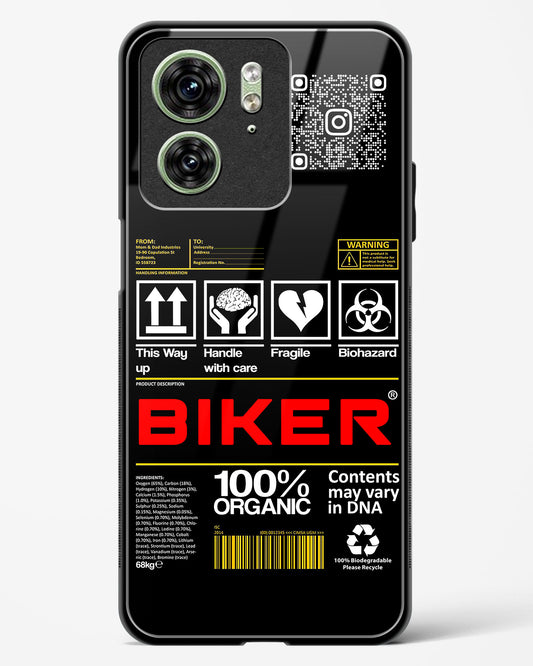Custom QR Code Biker Glass Phone Case-Motorola Edge 40