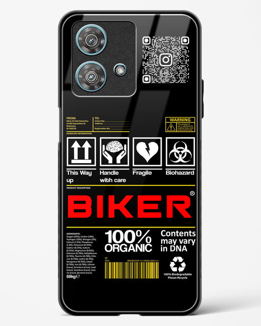Custom QR Code Biker Glass Phone Case-Motorola Edge 40 Neo