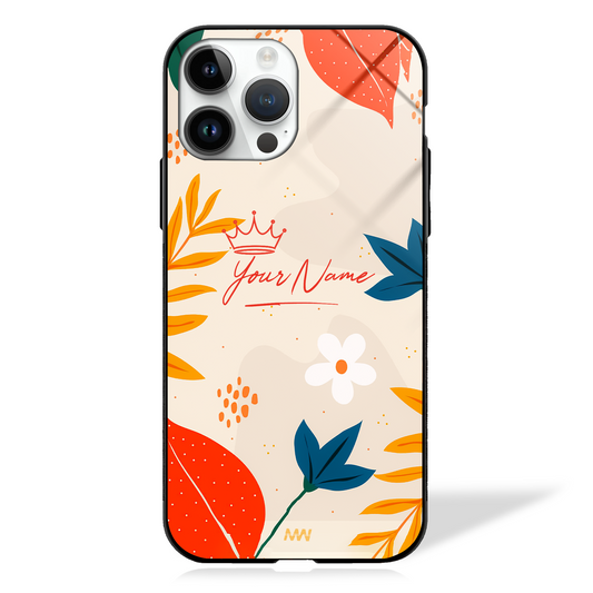 Custom Name Aesthetic Premium GLASS CASE -  - MW Stuffs - 