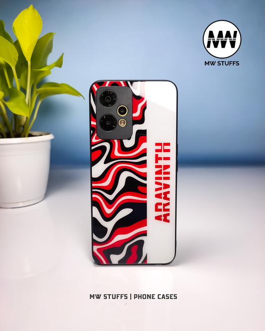 Custom Name Color Blend Glass Case -  - MW Stuffs - 