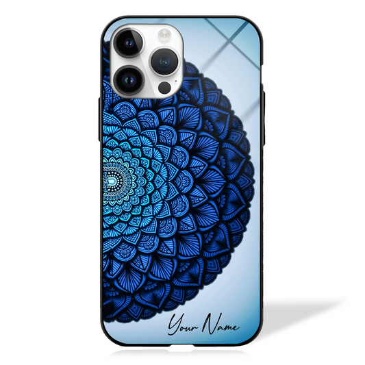 Custom Name Cosmo Mandala GLASS CASE -  - MW Stuffs - 