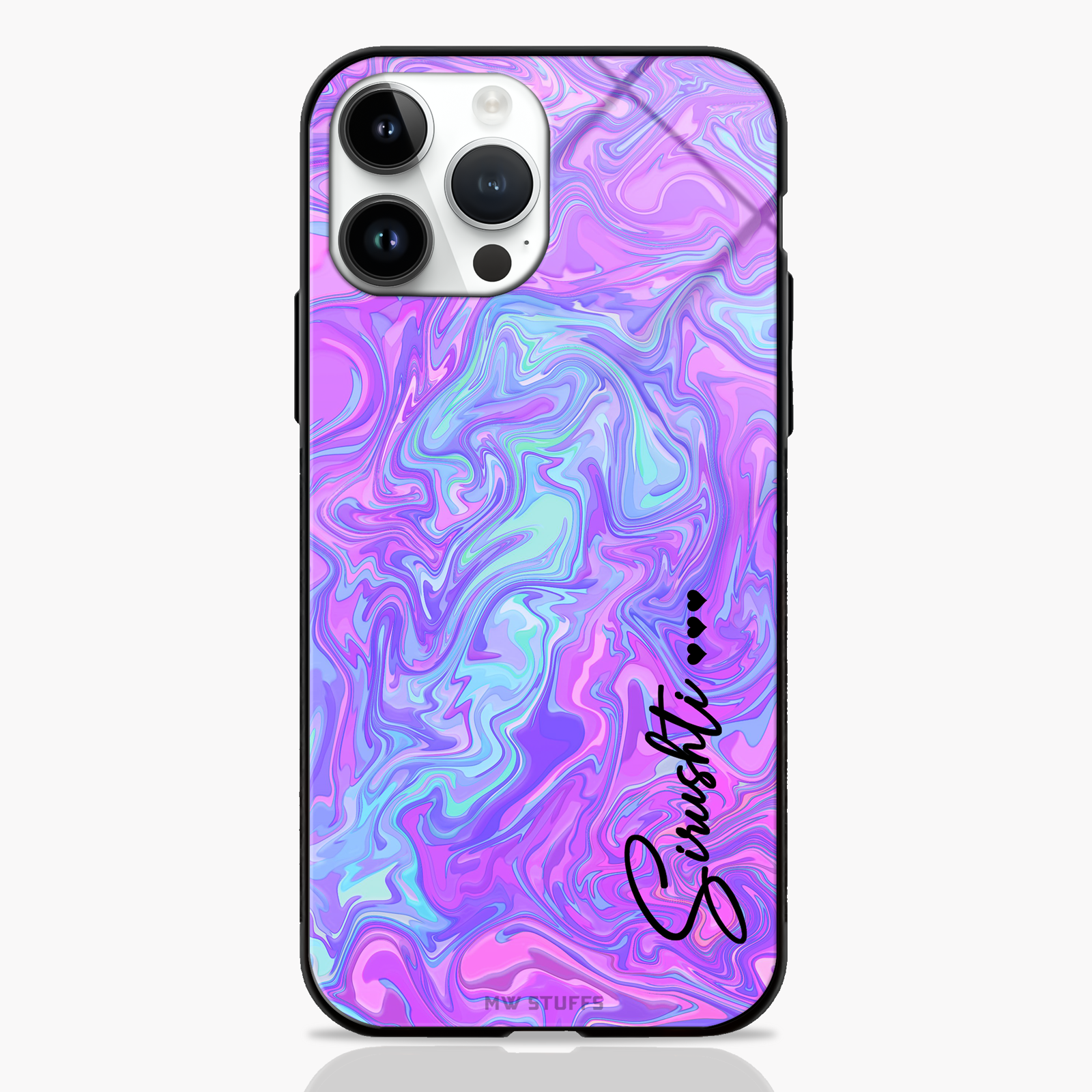 Custom Name Glass Case -  - MW Stuffs - 
