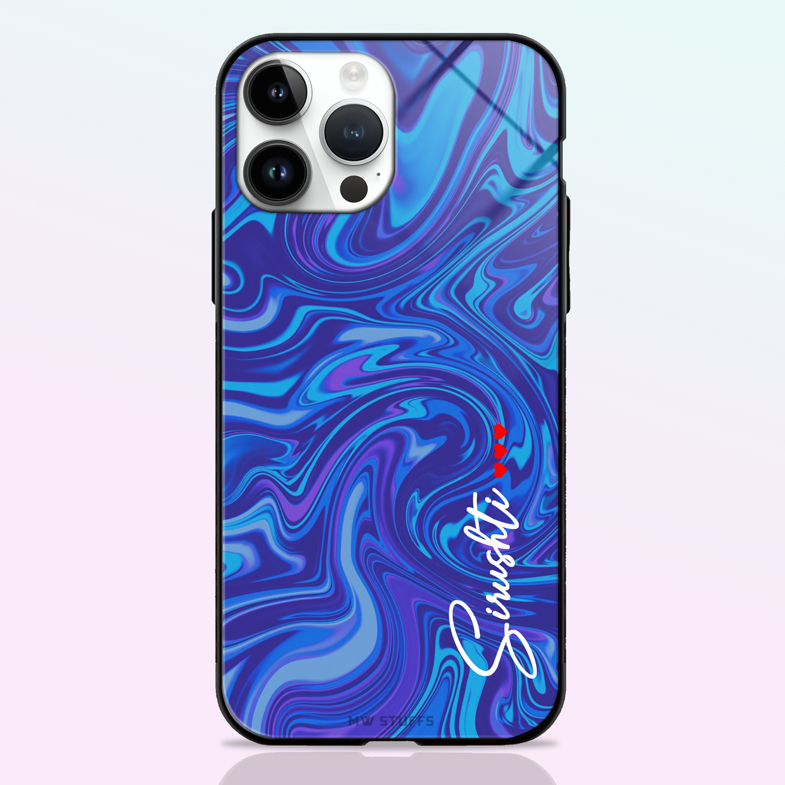 Custom Name Glass Case -  - MW Stuffs - 