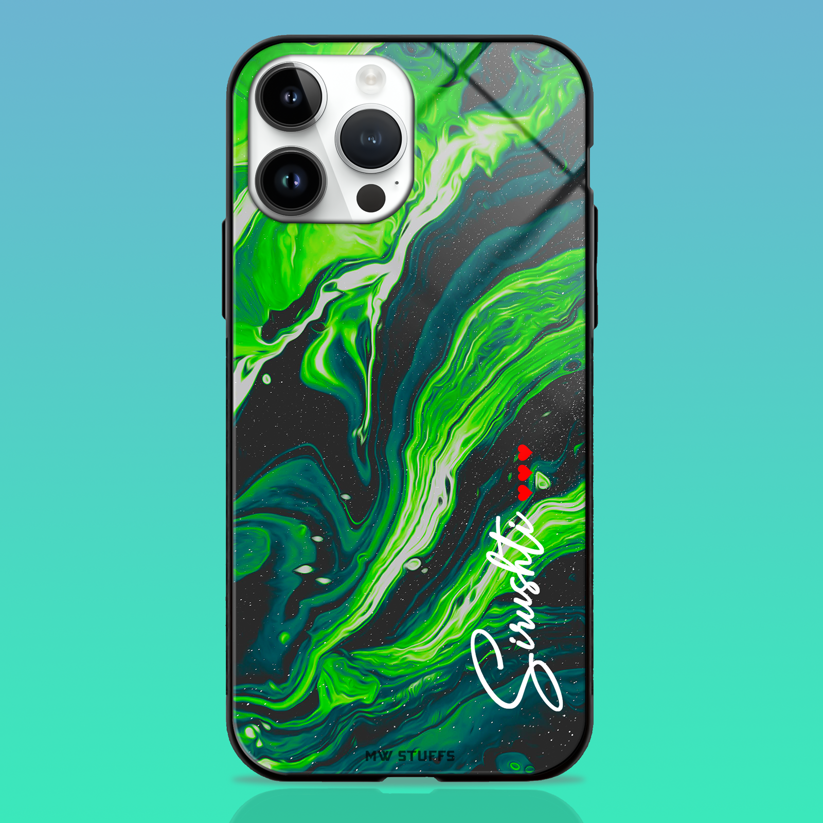 Custom Name Glass Case -  - MW Stuffs - 