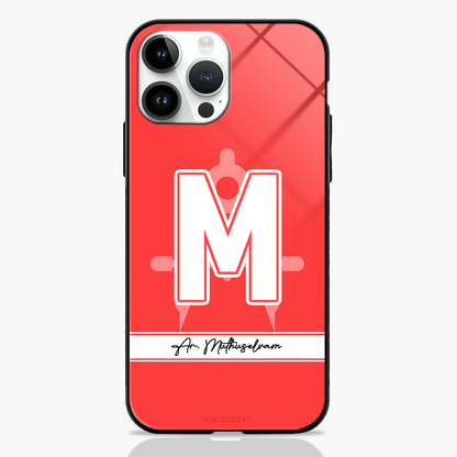 Custom Name & Profession Logo Glass Case -  - MW Stuffs - 