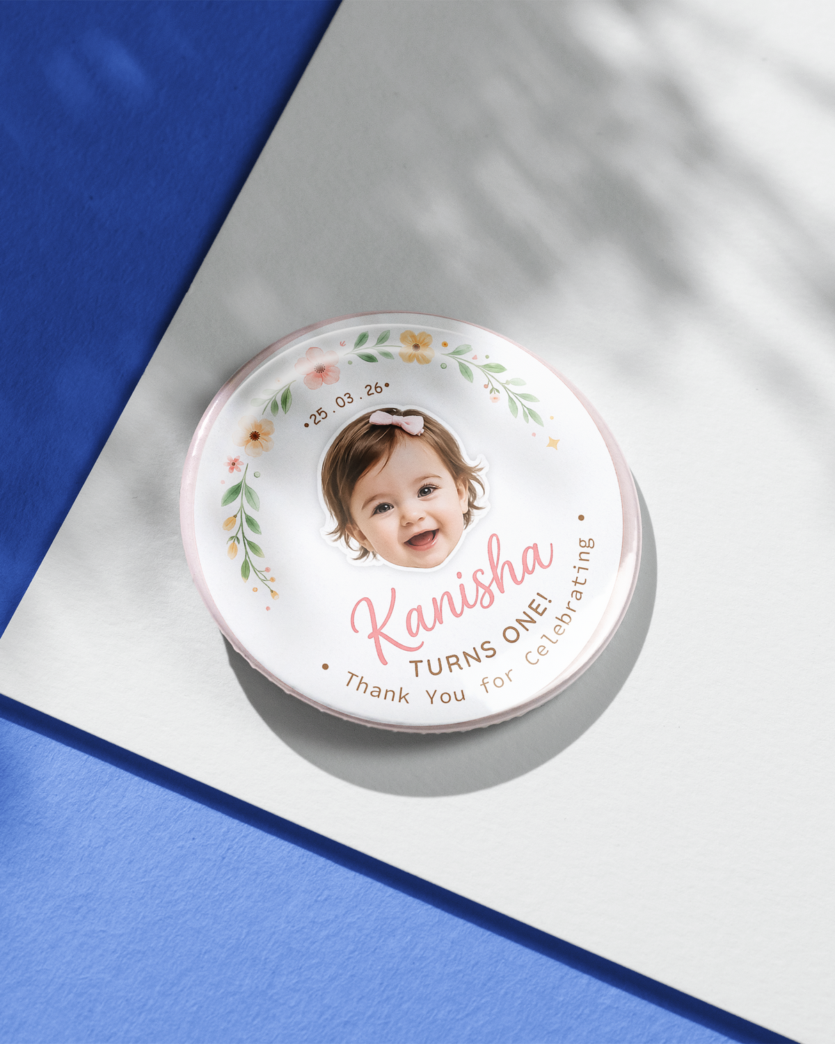 Personalized Kids Birthday Badge (58mm Pin-Back) – Perfect Return Gift