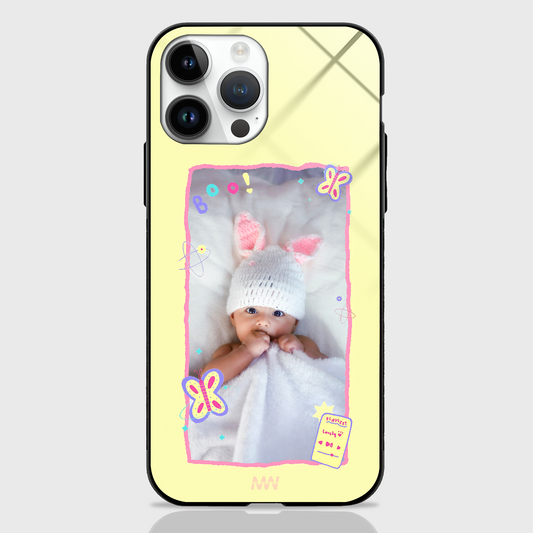 Customized Baby Photo Toon Style Printed Glass Case -  - MW Stuffs - 