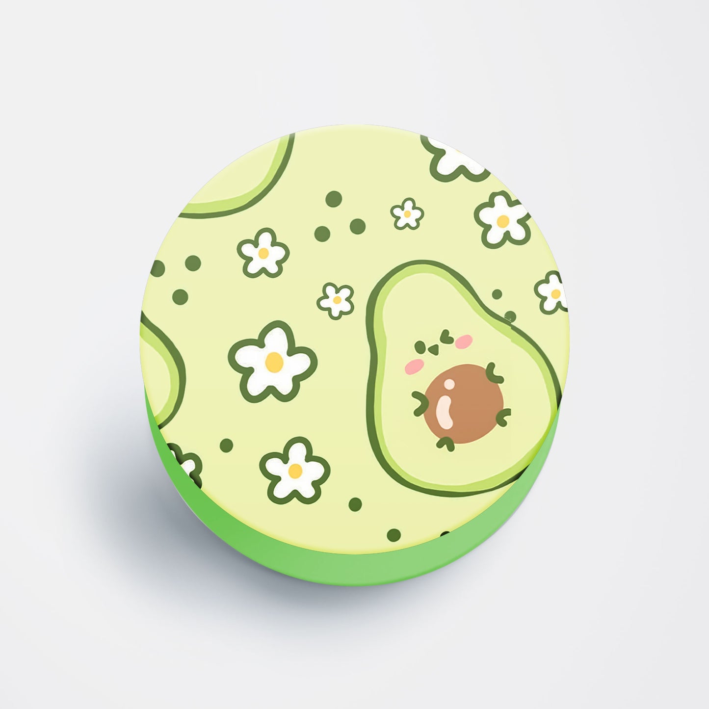 Cute Avacado Flat Pop Holder