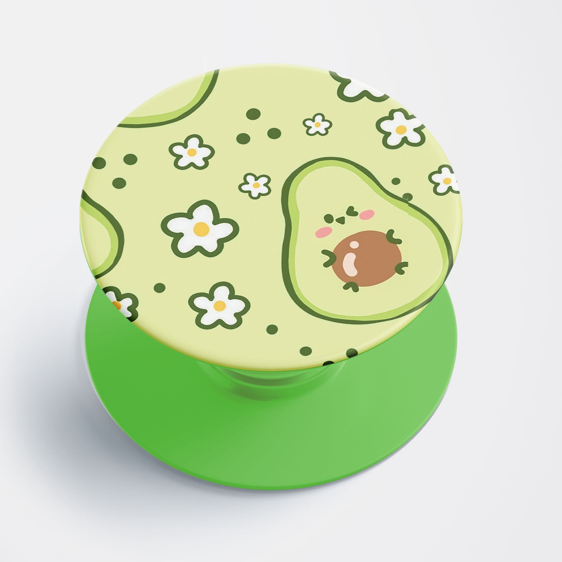 Cute Avacado Flat Pop Holder