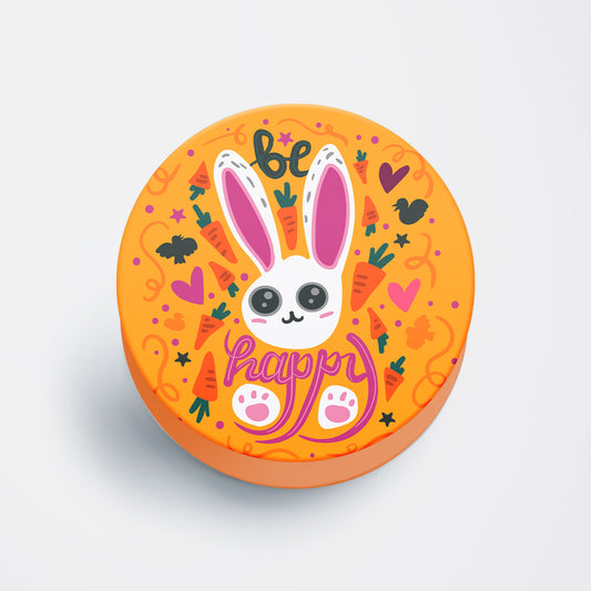 Cute Happy Bunny Flat Pop Holder