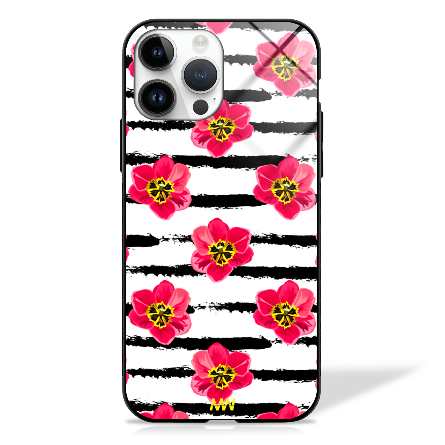 Cute Floral Bloom Pattern Premium GLASS CASE -  - MW Stuffs - 
