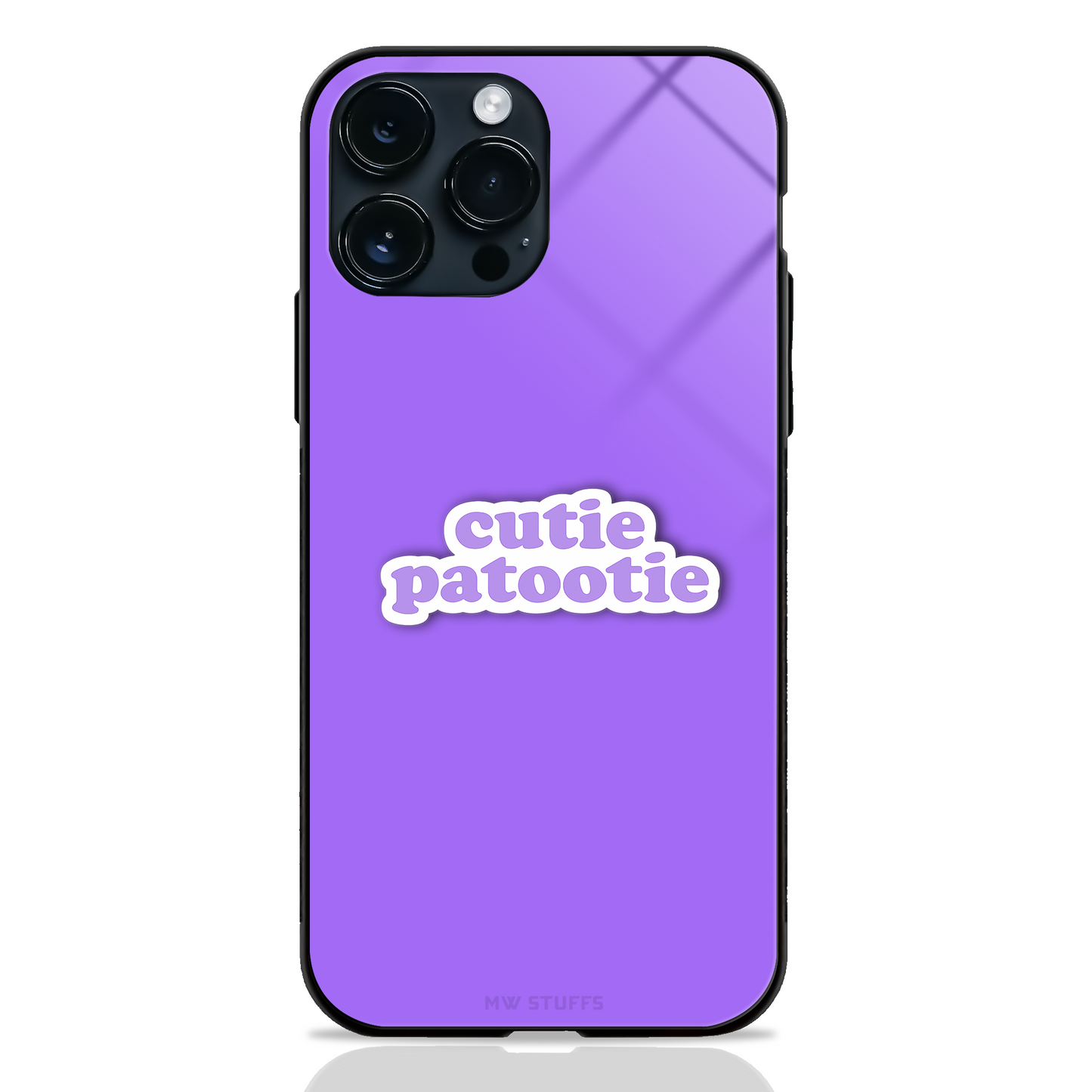 Cutie Patootie glass phone case