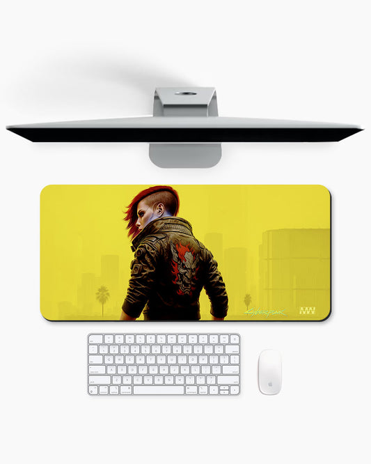 Cyberpunk 2077 Neon Streets Deskmat